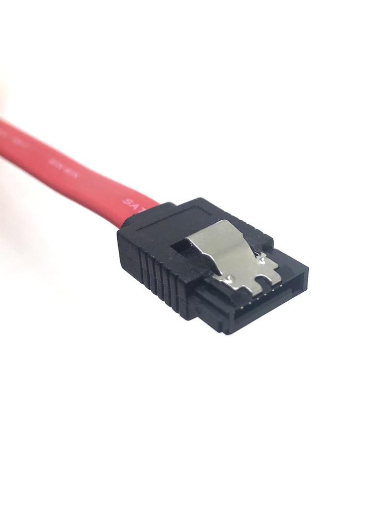 SATA III Cable SATA III 6.0 Gbps 7pin Female to Downward Right Angle Female Data Cable with Locking Latch for 2.5'' SSD,3.5''HDD