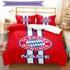 Set Biancheria da Letto FC Bayern München Personalizzato con Nome 3 Pezzi Copripiumino Chiusura Include 1 Copripiumino e 2 Federe, Morbido e Confortevole per Tutte le Stagioni.