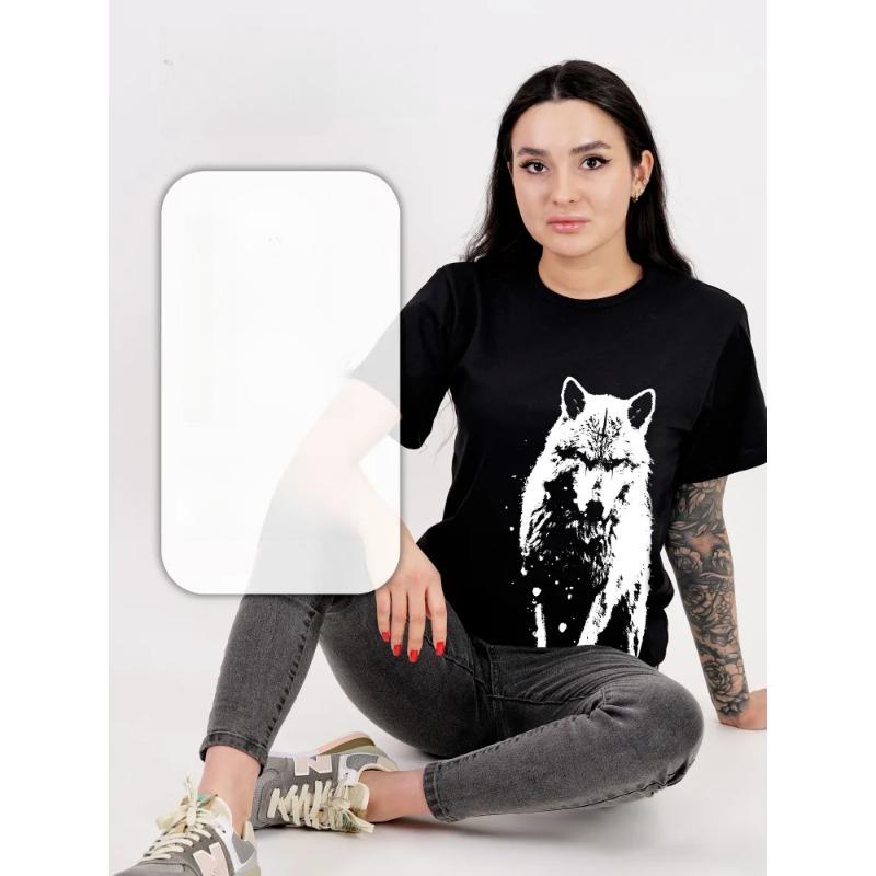 Summer Round Neck 3D Wolf Print Top Fashionable Casual Short Sleeved Men's and  Women's Couple Unisex T-shirts