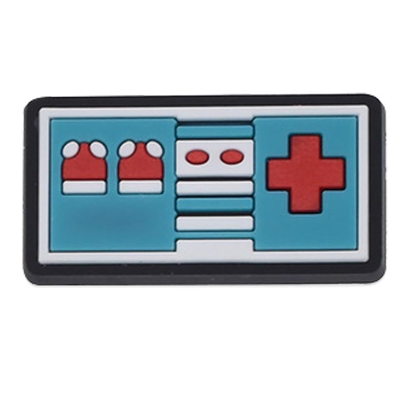 Video Game Cartoon Shoe Charms: Removable Crocs Buckles & Decorative Bracelets