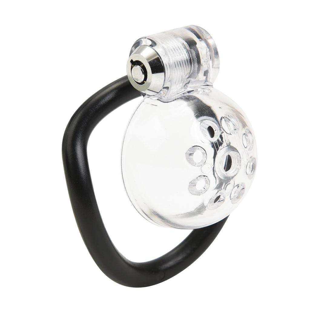 ABS Transparent Pot Cover Bird Cage Chastity Lock SM Ring Binding Device Training Supplies Adult Alternative Sex Toys