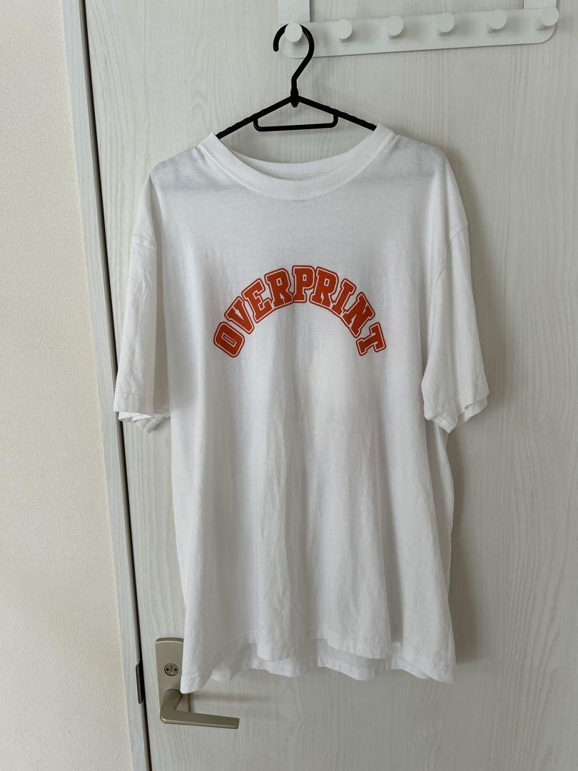 

[USED] OVERPRINT Beautiful Girl Print T-Shirt White