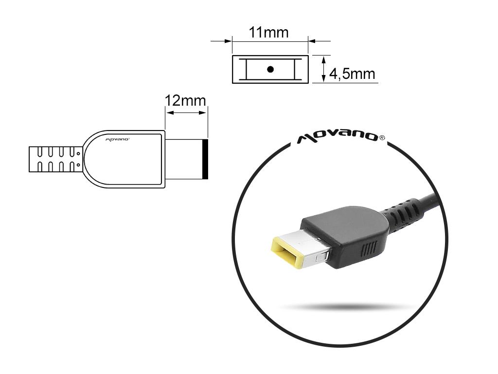 Charger for Lenovo 20v 2.25a 45W 11.0x4.5mm Yoga