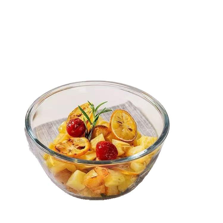 Heat-Resistant Glass Bowl - Salad & Dough Bowl, High-Temperature Calcium Sodium Glass Tableware