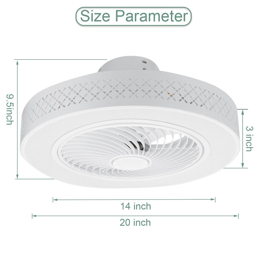 50cm 80W Modern Smart Led Ceiling Fan with Lights Bedroom Decor Cool Ventilator Lamp Control By App/Remote Control
