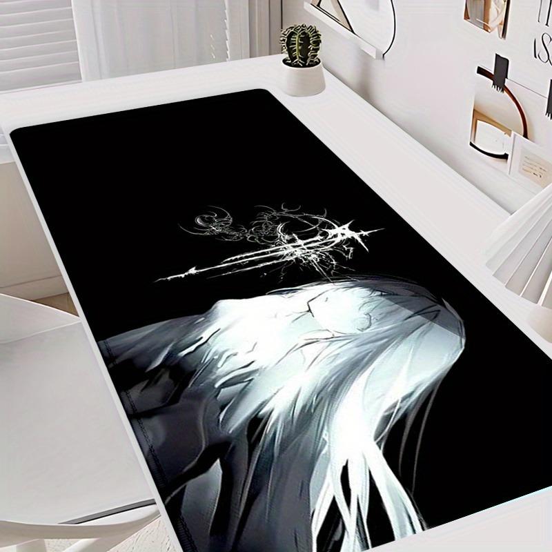 Tapis de Souris Fille Gothique Anime Nouveau Grand Antidérapant Caoutchouc Tapis de Bureau avec Bord Cousu Durable Lavable Tapis de Clavier pour Bureau Maison