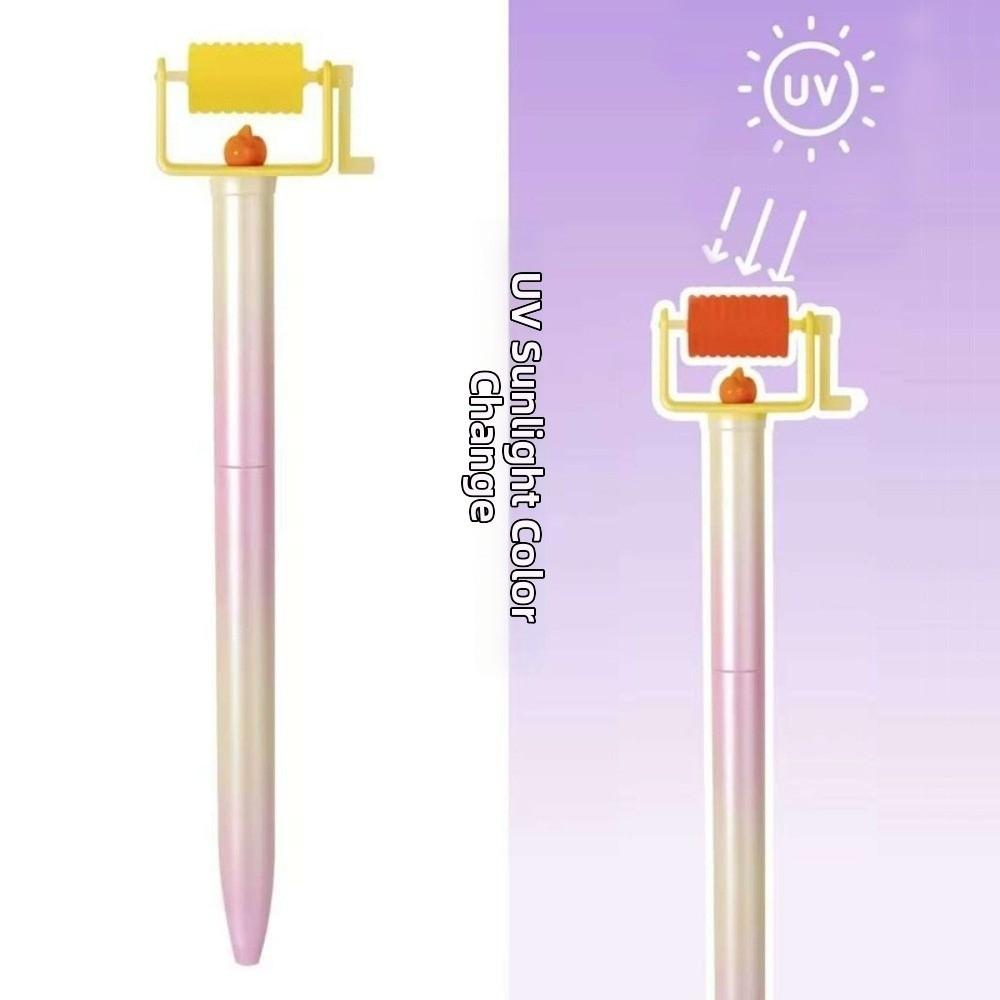 

0.5 Tip Rotating Refill Pen Novelty Writing Pen Creative BBQ Theme Color-Changing Pen Writing Corn