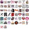 50 Thriller Book-Themed Waterproof Graffiti Stickers for Scrapbooks and Phone Cases