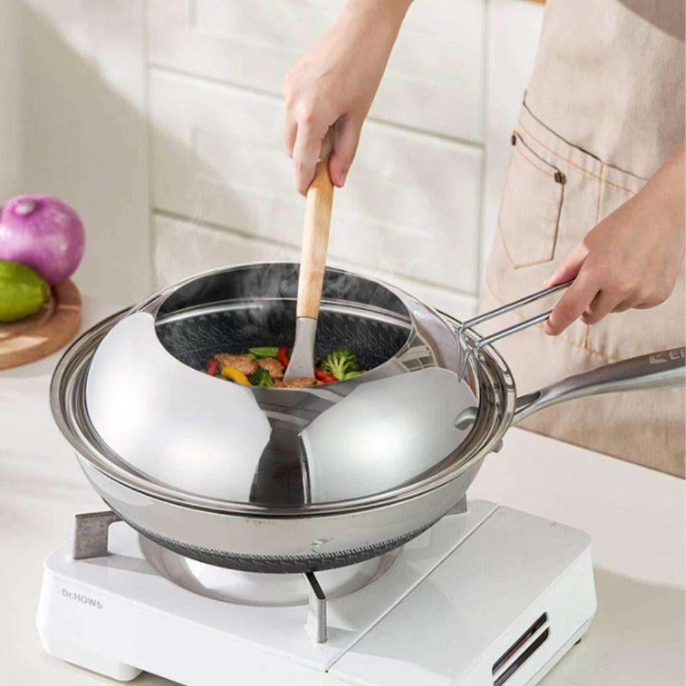Visible Oil Splatter Guard Heat Resistant Wok Splatter Lid New Pot Lid  Home Kitchen