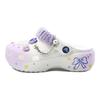 Crocs Classic Platform Clog EVA Fashion Trend Comfortable Personality Simple Commuter Hole Shoes Unisex Purple