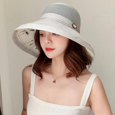 Women's Sunshade Hat Portable Folding Wide-brimmed Hat For Travel Camping Fishing Spring Summer UV Resistant Large Eave Hat