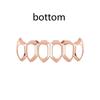 European Six-Tooth & Four-Tooth Hollow Fangs with Flat Teeth Hip Hop Grill Set