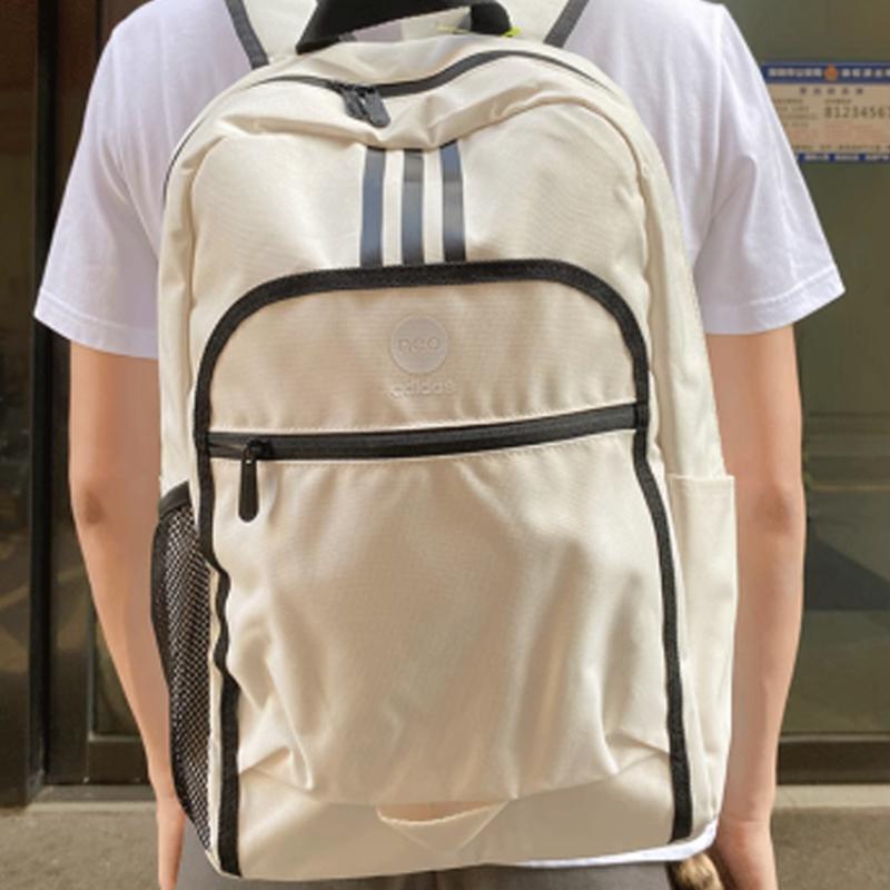 Adidas Polyester Backpack Regular Unisex Beige Adidas IN3489