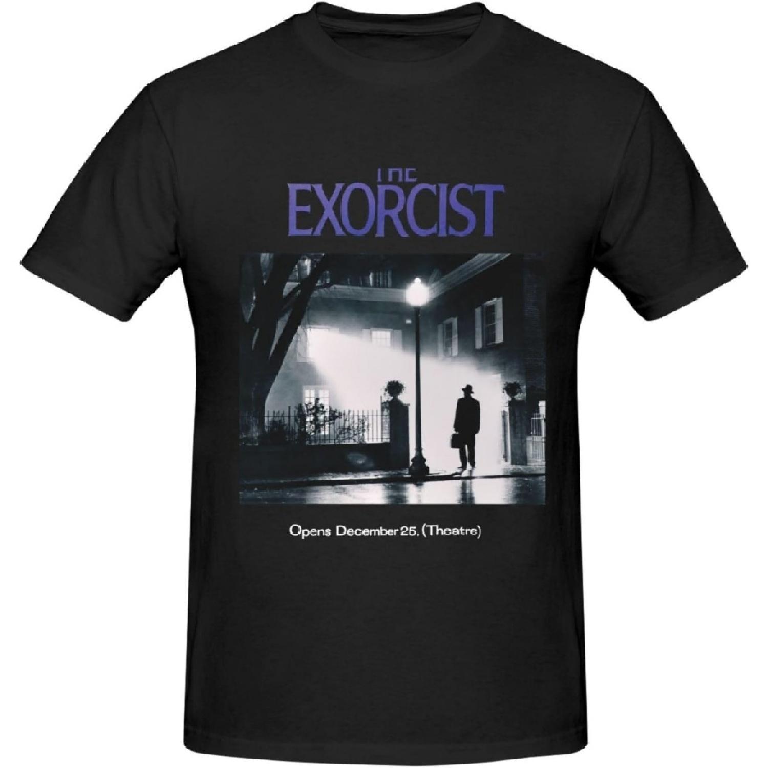 xhaxhi Men s t-Shirt The Exorcist Short Sleeve T-Shirt for Men Workout Shirts Running Shirts S