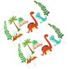 6 Sets Cake Insert Quantity Toppers Dinosaur Dessert Decoration Baking Birthday Party Supplies Paper