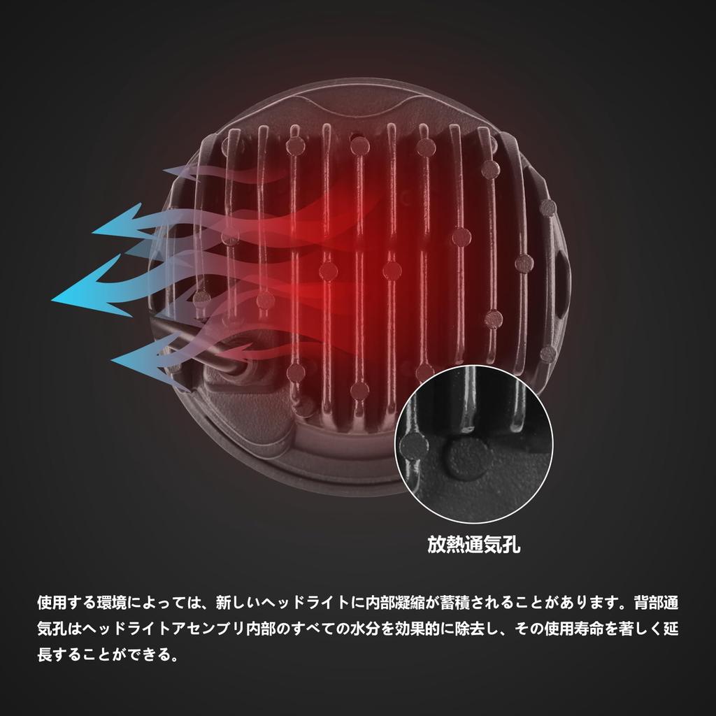 Vancroser Cross Cab CC110 Headlight LED Motorcycle Headlight with DRL Hi/Lo Switching /24V IP68