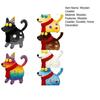 6PCS Wooden Coaster, Cute Puppy Shape, Thermal Insulation Non-Slip Design, Durable Easy To Clean Coasters for Home Office Decor