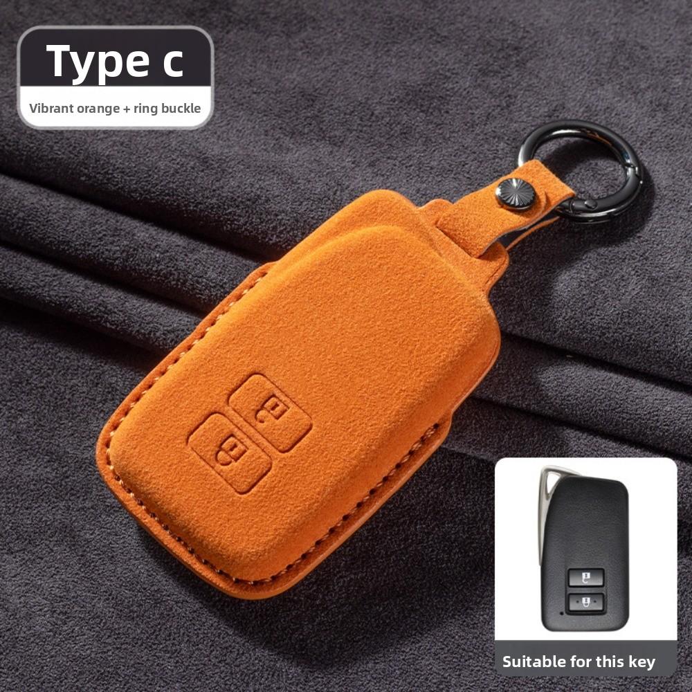 Premium Suede Key Cover for Lexus ES300H NX260 UX LS500 Car Keys Durable and Stylish