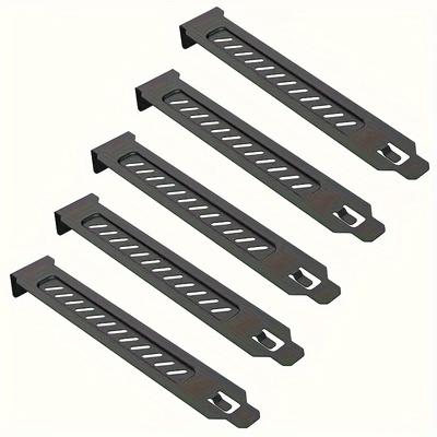 5-piece PCI Slot Cover, PC Filter, Dust Filter for Cooling Fan, Metal Material, Suitable for Desktop Computer Chassis