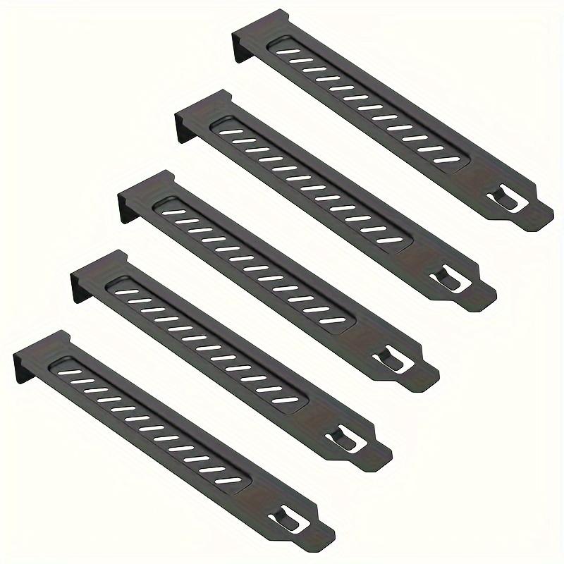 5-piece PCI slot cover, PC filter, dust filter for cooling fan, metal material, suitable for desktop computer chassis