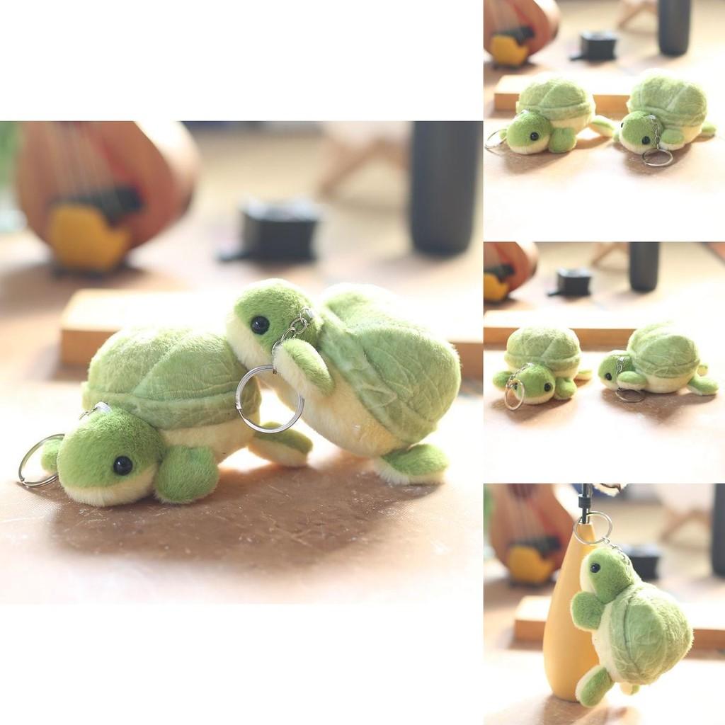Cute Adorable Mini Turtle Plush Toy Keychain Backpack Pendant 12cm Soft Stuffed Animal