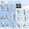 Christmas Snowman Glass Window Decals Pvc Static Stickers For Festive Scene