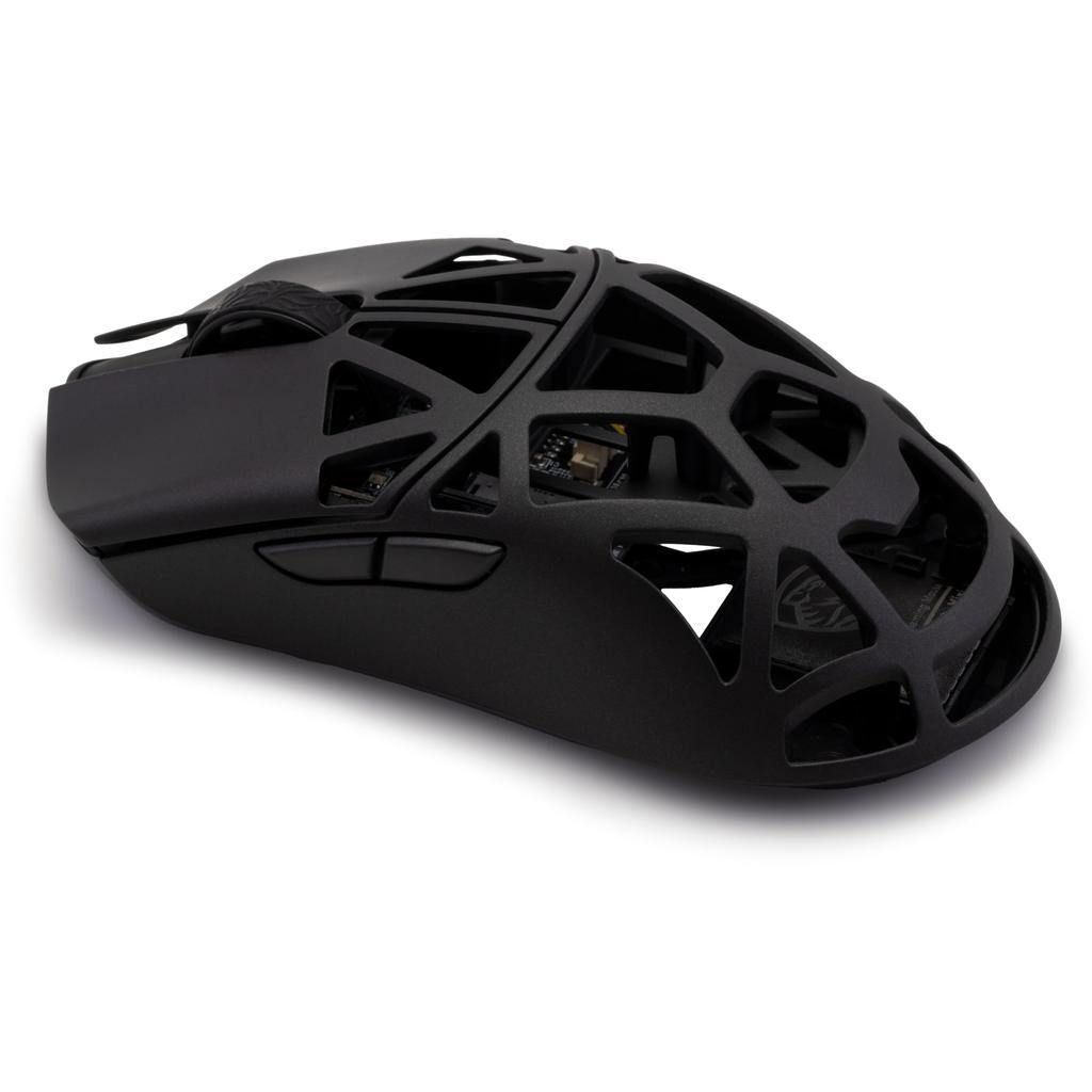 WLMOUSE Beast X Mini Pro Wireless Gaming Mouse with No Side Ambidextrous 8KHz Polling Magnesium Alloy 36g PAW3950HS Sensor Japanese Holes, Design,