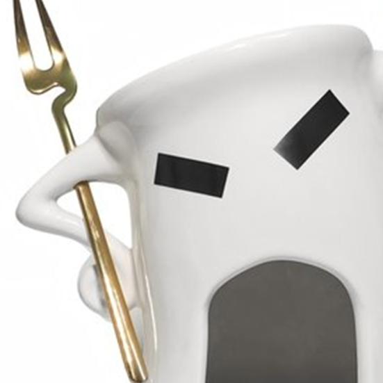 Chocolate Melting Fondue Mug with Fork Spoon Mini Hot Pot Cup for Small Parties Individual Hot Pot Gift for Chocolate Lovers