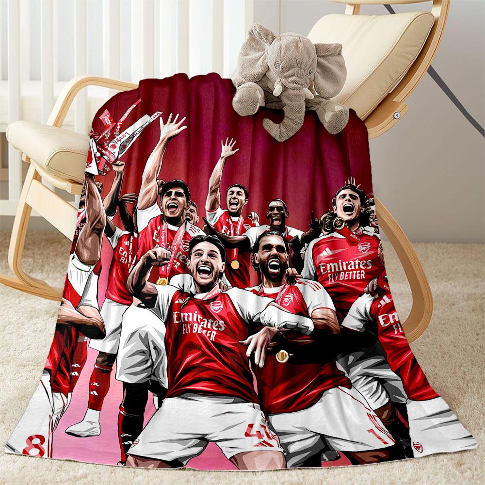 Arsenal Decke Weich Warm Gemütlich Geeignet für Bettwäsche Meeresufer Sofa für Alle Jahreszeiten Modern Bestes Feiertagsgeschenk für Freunde Familie