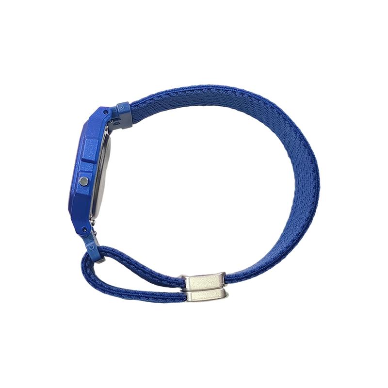 CASIO Customized watch modified series blue resin case fashionable life waterproof F-91WM-2A modified-Blue F-91WM-2A(Watch5-GaiZhuang-LanLunYanYuan)