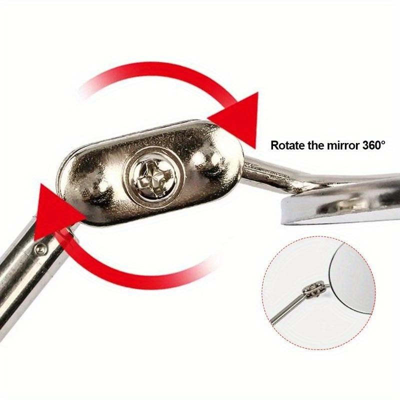 1pc Inspection Mirror 34" Extension 360° Rotation Extendable Telescopic Handle Retractable Lighted Tool On A Stick For Me