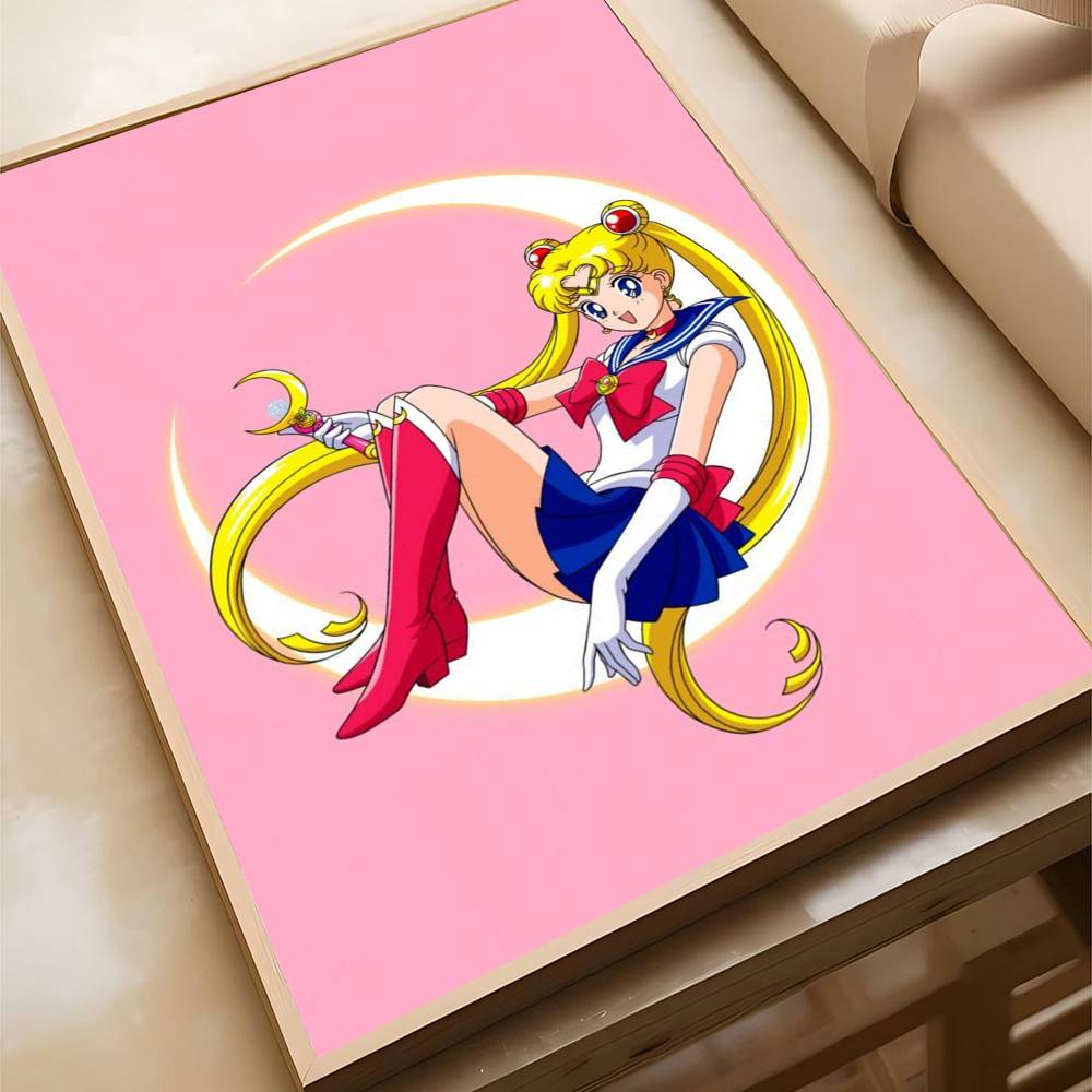 Anime Sailor Moon Diamantmalerei 5D Vollrund/Quadratischer Diamant Mosaik Kunst DIY Kaffeehaus Bar Raum Wanddekoration Einzigartige Geschenke