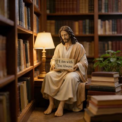 Resin Desk Companion Figurines Sculpture Religious Home Decors Marys/Jesuses Christ Statue Ornament for Car Dashboard Table