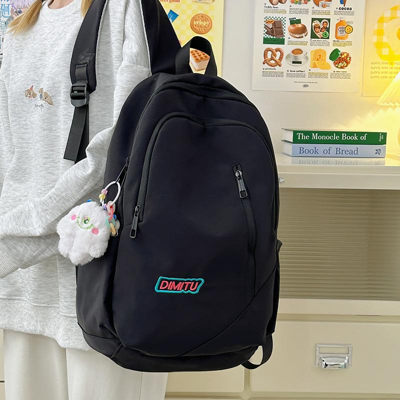 

Новый студенческий школьный рюкзак большой вместимости, нишевый, простой, универсальный, для путешествий