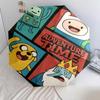 Adventure Time Characters Automatic Umbrella - Suitable Travel Outdoor Portable Umbrella Birthday Gift Daily Essentials