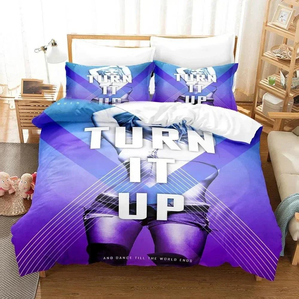 3D Britney Spears Printed Bed Set Duvet Cover Pillowcase Bedding Set Linen Sheet Quilt Cover Full Queen King Size Home Textile