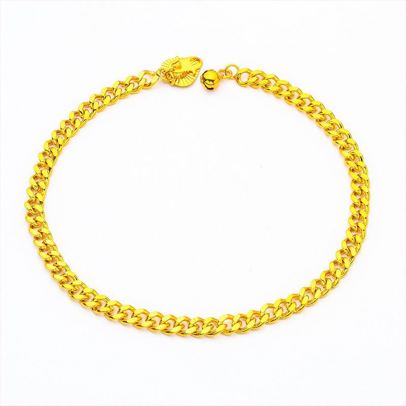 Vietnam Shajin Women's Cross-Border Jewelry Flat Anklet with Pendant