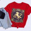 2026 Year of The Horse Women TShirt Sweatshirt Hoodie Lunar Zodiac Gold Unisex High Quality Cotton Tshirt Camisetas