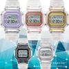 Orologi Elettronici per Donna Uomo Orologio Cinturino in Silicone Trasparente Elegante LED Digitale da Polso Orologio Sportivo Orologio Femminile