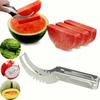 1Pcs Stainless Steel Fruit Vegetable Corer Watermelon Slicer Melon Baller Coconut Lemon Cutter Kitchen Gadget Tool