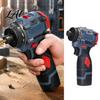 Portable Drill for DIY Projects 16.8V Cordless Drill Maximum Torque 45Nm Electric Driver with Ergonomic Lightweight Narrow Spaces Grip Handheld