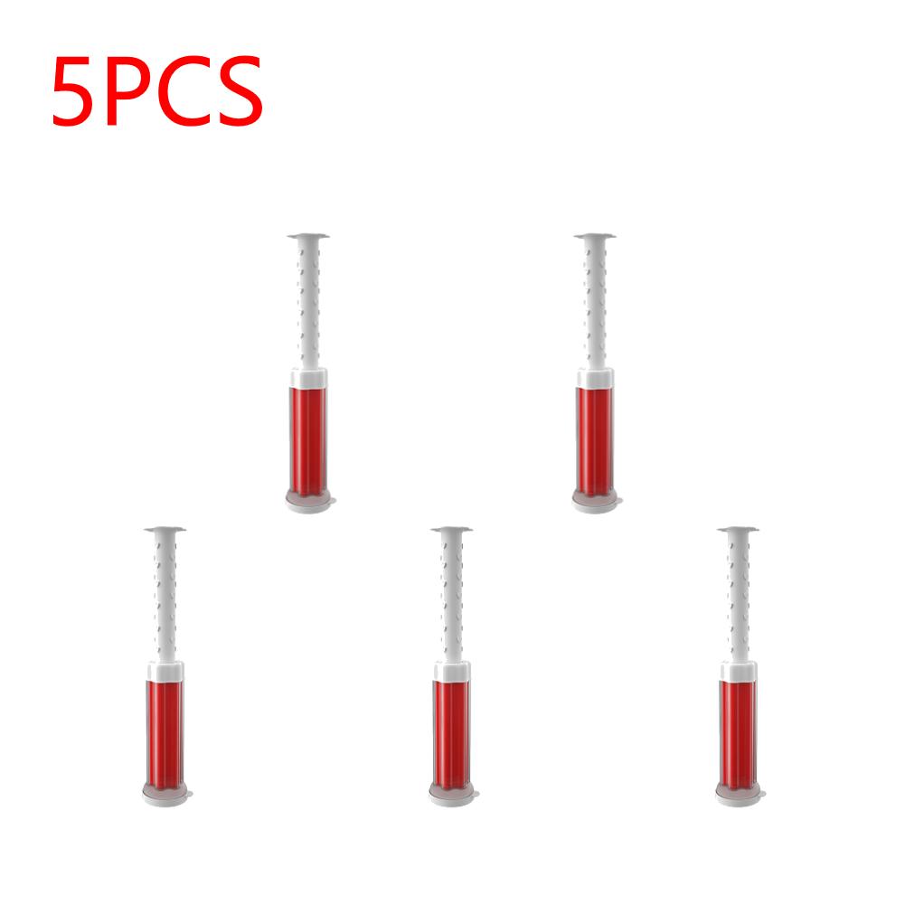 5PCS Toilet Cleaner Gel Fresh Flower Toilet Gel Stamp Stops Limescale and Stains with Air Freshening Scent Deodorizing Clean 5PCS StyleE