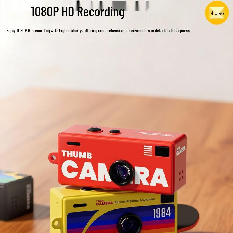 Mini Thumb Camcorder HD 1080P: Portable Pocket Camera for Kids' Photo and Video Recording