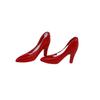 3 Pairs 1/12 Scale Dollhouse Mini Hand Drawn Shoes Miniature High Heels Shoe Decoration For Doll Diy Accessories Toys