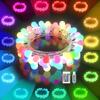 LED String Lights USB Plug In 19 Color Changing String Lights with Remote 21.3FT 50 LED Multicolor Globe Fairy Lights for Bedroom Indoor Outdoor