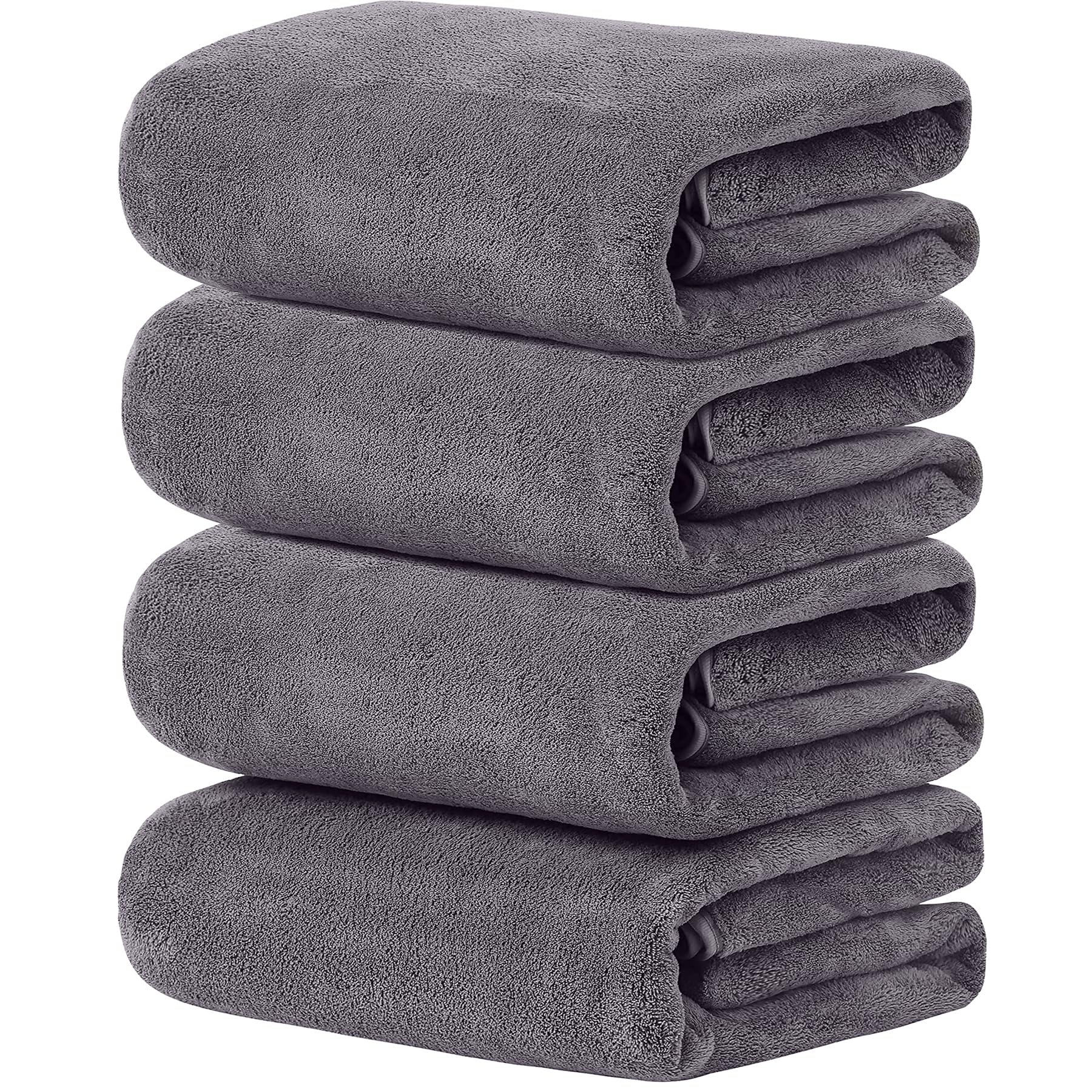 

Банные полотенца мягкие для красоты коммерческие прочные после банных продуктов [tkone набор из 4 штук, серый] Пушистые, большие, впитывающие, быстросохнущие, серый