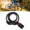 5 Digit Anti Theft Bike Cable Lock Black Thickened Wear Proof Portable Security Bike Chain Lock