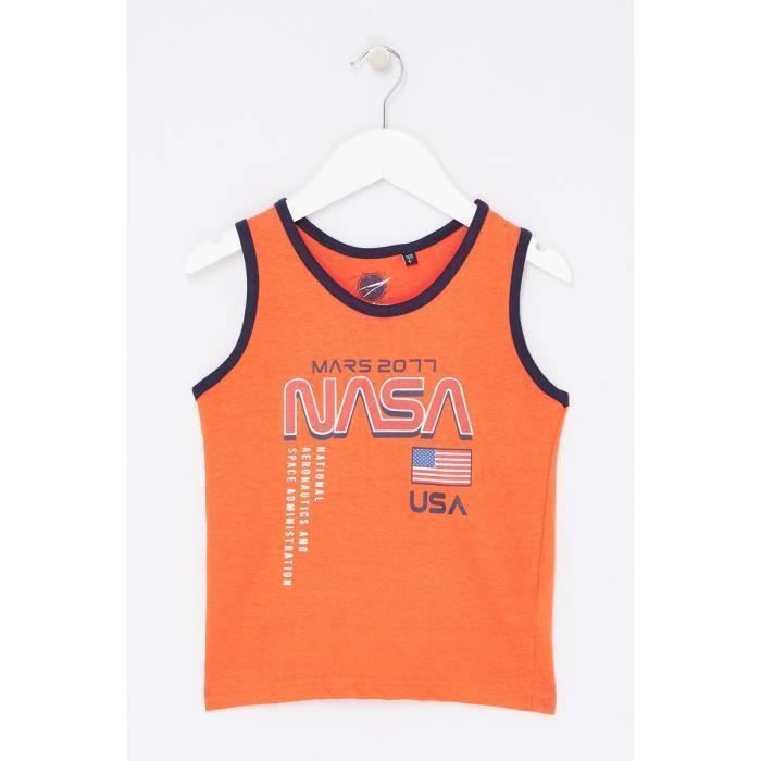 T-shirt - Nasa - GNS3021 S3-4A - Orange - Coton - Manches courtes