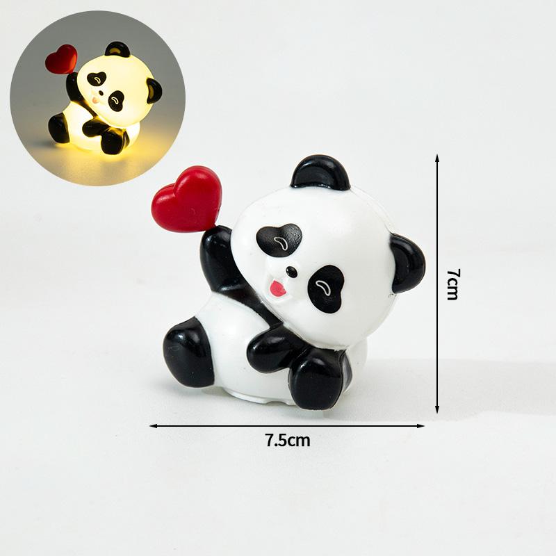 

Милое украшение в виде панды, аксессуары для стола, пластиковая панда, украшение для торта на день рождения, украшение для спальни, домашний декор, подарок для детей