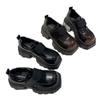 Retro British Style Black Loafers Women's Autumn 2025 New Thick-soled Thick-heeled Single Shoes Jk Small Leather Shoes